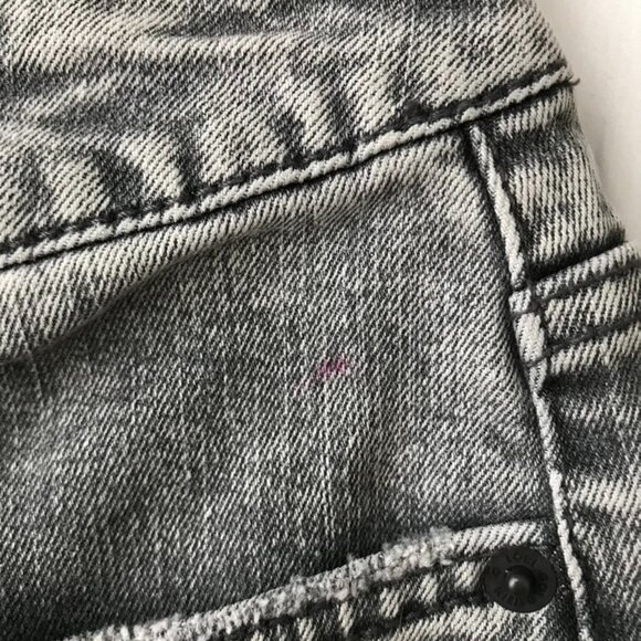 LOGO by Lori Goldstein Regular Wide Leg Jeans w Button Fly - Grey (Sz 6) a627526 - Picture 2 of 5